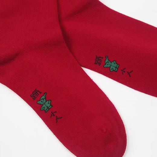 【39元5双，下单拍5】女式新款棉袜秋冬中筒袜红色本命年新年中国红红袜福袜WZM3532WZM3534 商品图5