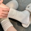 女士羊毛拉绒保暖袜 冬季纯色坑条加厚袜子（4-1107） 商品缩略图1