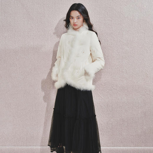 玛克门店发货：精致毛边羽绒服MF85DC753A20 商品图1