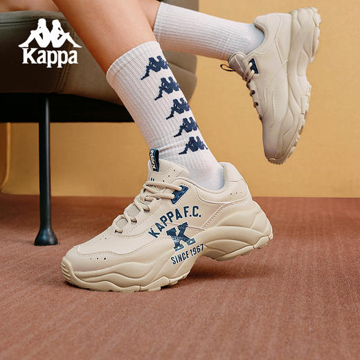 Kappa卡帕厚底老爹鞋女款秋冬2024新款复古运动鞋休闲增高鞋子女K0EZ5MC30 商品图3