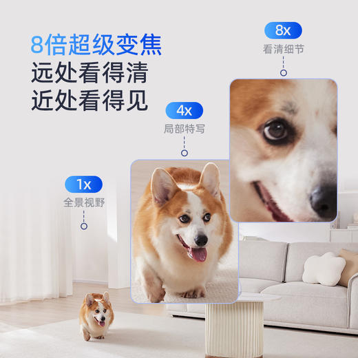 【超值套装】云台8Pro 4K+球机5C双摄3K 全屋智能看护套装 云台4K超高清 星光级超微光全彩 球机超清1000万像素 多画面全局监控 商品图2