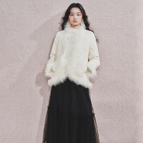玛克门店发货：精致毛边羽绒服MF85DC753A20