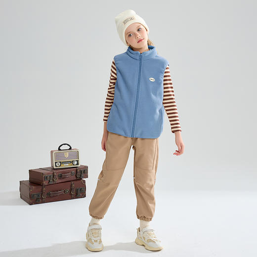 【2025反季特价清仓】龙之涵 亲子款“小暖炉”加厚复合双面绒马甲 秋冬新款中大童加绒保暖马甲 婴幼儿A类标准 商品图11