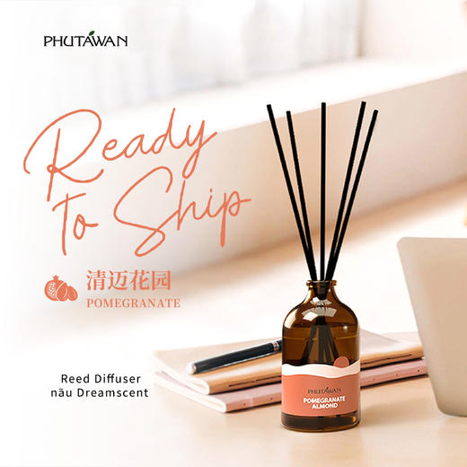 普达湾泰国进口无火藤条香薰精油卧室家用室内持久扩香柠檬草驱蚊 商品图5