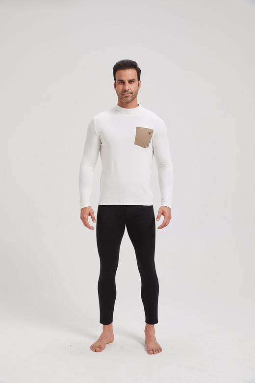 24024 美丽奴羊毛男款半高领打底衫 商品图5