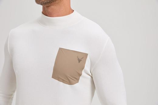 24024 美丽奴羊毛男款半高领打底衫 商品图6