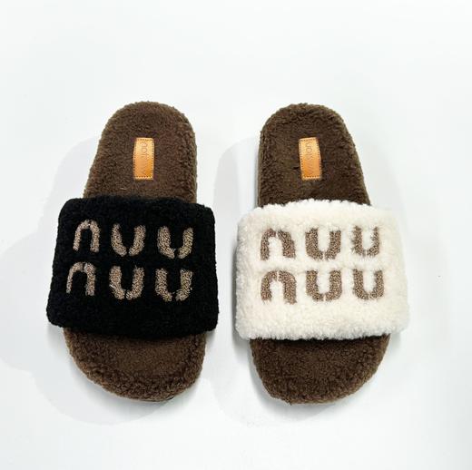 Westory秋冬新款休闲风厚底平跟舒适百搭毛毛拖鞋WZ24J85141 商品图1