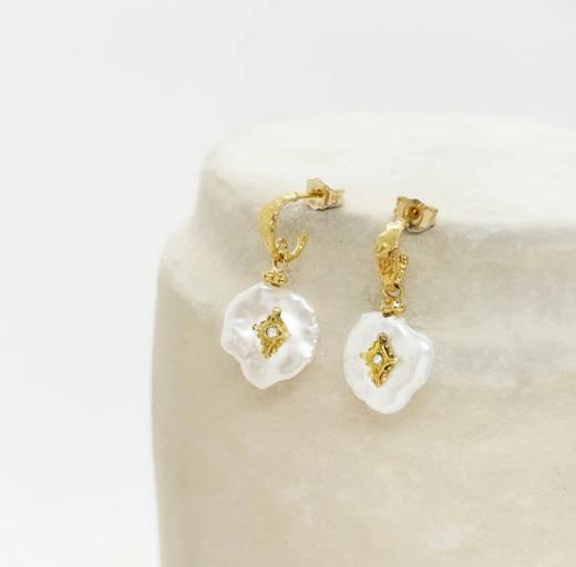 北京仓｜Elise Tsikis-Nérida-海洋之神 珍珠 耳环［法国设计师］ 商品图1