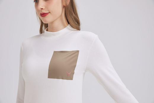 清仓库不退换 24025 美丽奴羊毛女款半高领打底衫 商品图4