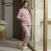 秋冬新品蛋糕绒烂花夹棉加厚款保暖柔软家居服睡衣JJT90036 商品缩略图2
