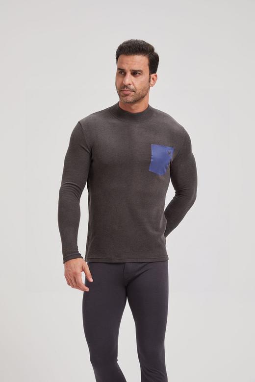 24024 美丽奴羊毛男款半高领打底衫 商品图7