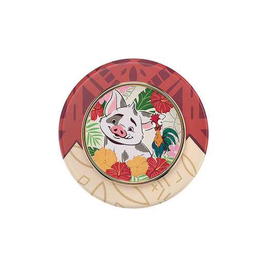 【海洋奇缘】噗噗小猪 MAGSAFE磁吸手机气囊支架 Round圆啪嗒系列 红色 植物花卉 动物 商品图1