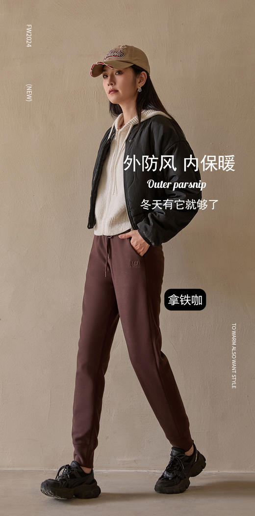 【男女同款羊毛蚕丝羽绒裤】三防保暖显高显瘦 保暖不臃肿 怕冷星人秋冬救星  修身百搭束脚裤 H244060258 商品图3