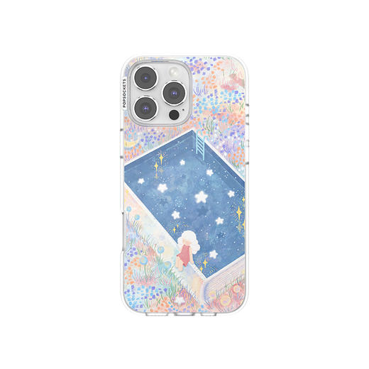 【漂浮记忆·手机壳】星空泳池 POPCASE手机壳 MagSafe Popcase磁吸款 蓝色 小女孩 iPhone 16/15/14/13 商品图1