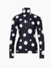 Goldbergh - Dottie Ski Pully - dot black - 女装 - 速干 - 斑点黑色 商品缩略图0