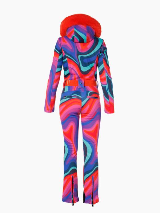 Goldbergh - La Fête Faux Border Ski Suit - absinthe rainbow - 女装 - 连体滑雪服 - 彩色 商品图3
