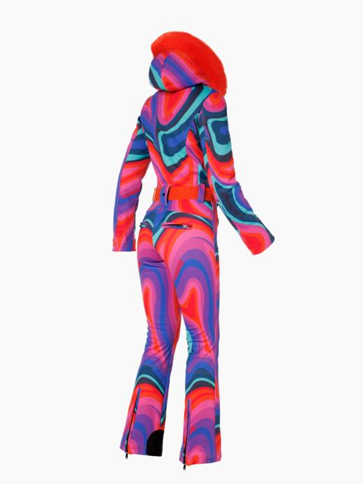 Goldbergh - La Fête Faux Border Ski Suit - absinthe rainbow - 女装 - 连体滑雪服 - 彩色 商品图2