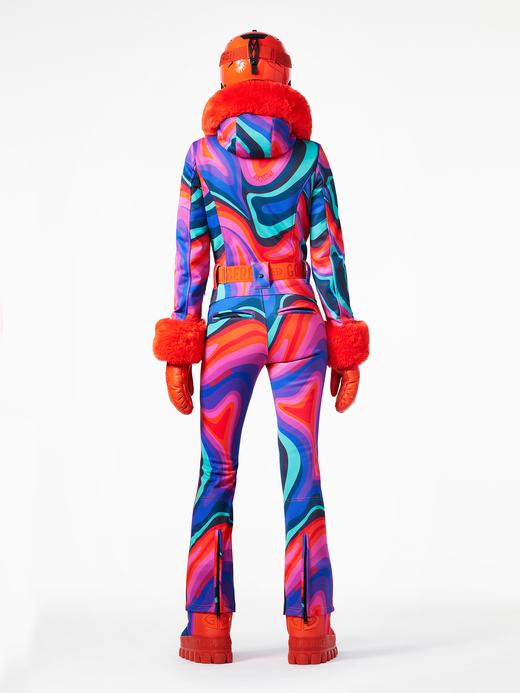 Goldbergh - La Fête Faux Border Ski Suit - absinthe rainbow - 女装 - 连体滑雪服 - 彩色 商品图5