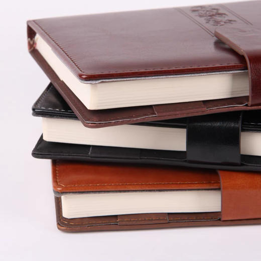 金翔JX-9125时尚英伦磁扣笔记本商务皮面本（黑色） 88克(g) 商品图2