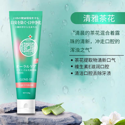 日本进口GOMISE秘素芦荟酵素牙膏120g 多香型 【买一送一】 商品图2