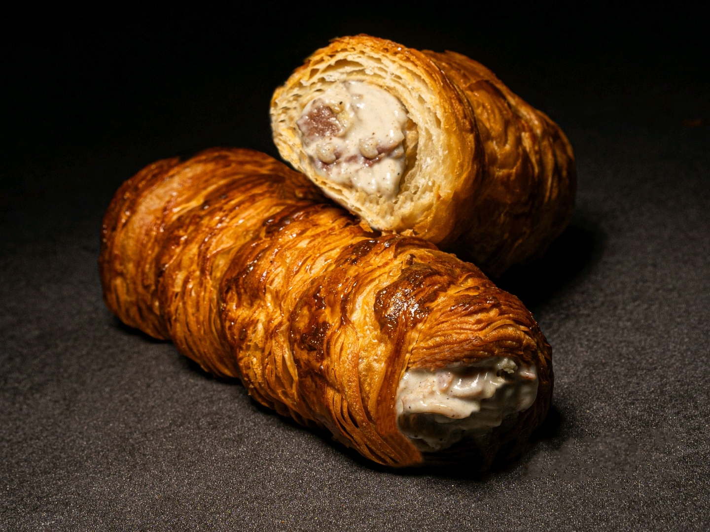 黑椒蘑菇火腿白酱丹麦酥