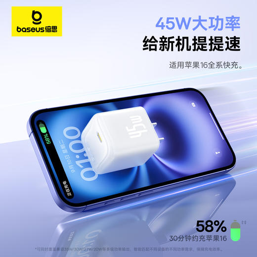 倍思 GaN6 氮化镓快充充电器 1C 45W 商品图5