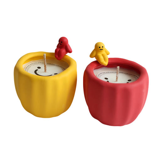 CHAO studio香薰蜡烛礼盒原创可爱治愈造型香氛送礼生日圣诞礼物时光 治愈小胖烛台 160g 商品图0