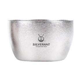 银蚁纯钛双层功夫茶杯便携防烫隔热家用户外钛水杯咖啡杯主人杯银蚁户外 茶杯单只 50ml 钛晶款