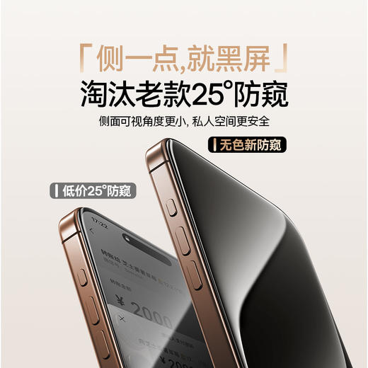 晶钻系列  全屏 防窥 钢化膜 苹果手机13-17系列 无尘仓 商品图3