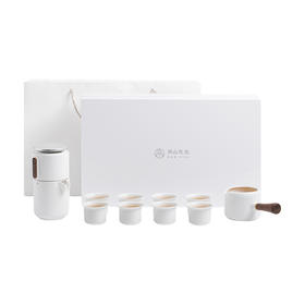 南山先生旋转功夫茶具套装家用日式茶壶高档轻奢自动懒人泡茶神器南山先生 悬念自动茶具带茶叶罐（禅风白）