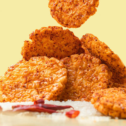旺旺Mr.Ho大米饼52g香辣味辣人脆米饼劲爆香辣味零食小吃膨化零食 商品图3