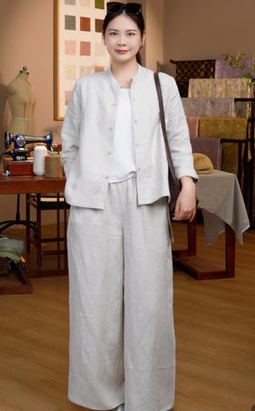 【抖音专属】阔腿裤(20709251-蜜合)