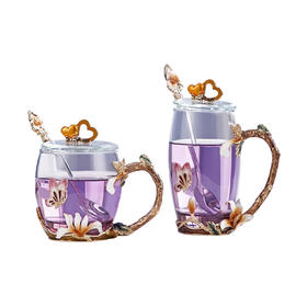 B-N-H0412/0411 诺诗曼 兰花水杯单只装 精工珐琅