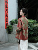盛唐婧| 重磅桑蚕丝老缎新中式对花外套-红色 商品缩略图3