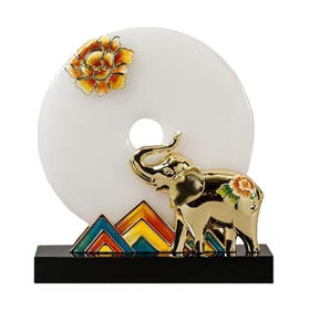 E-ZL-M957 太平有象珐琅摆件 礼盒装