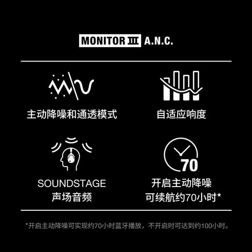 Marshall/马歇尔  MONITOR III 头戴蓝牙耳机 无线蓝牙耳麦降噪电脑 商品图4