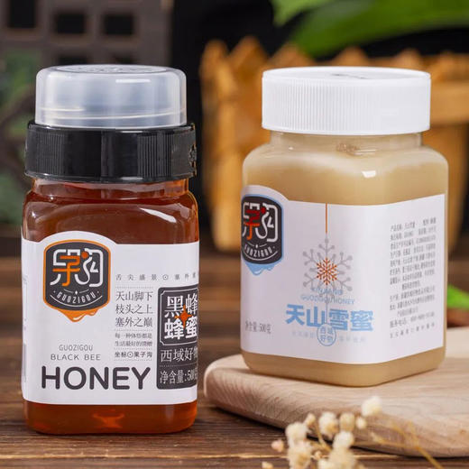 新疆果子沟黑蜂蜂蜜/天山雪蜜 500g/罐 商品图1