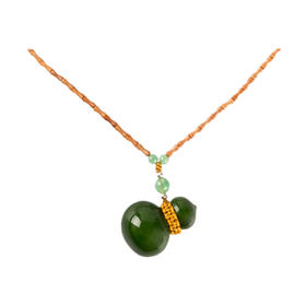 凡华造物福禄项链女925银小众设计轻奢吊坠高级毛衣链 福禄珠链吊链FH毛衣链