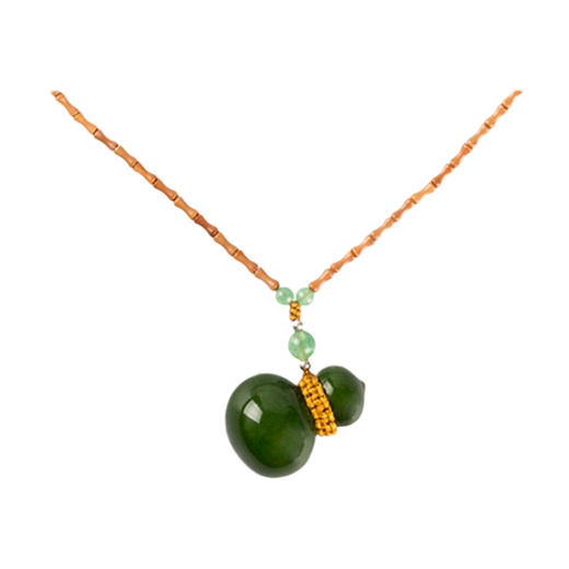 凡华造物福禄项链女925银小众设计轻奢吊坠高级毛衣链 福禄珠链吊链FH毛衣链 商品图0