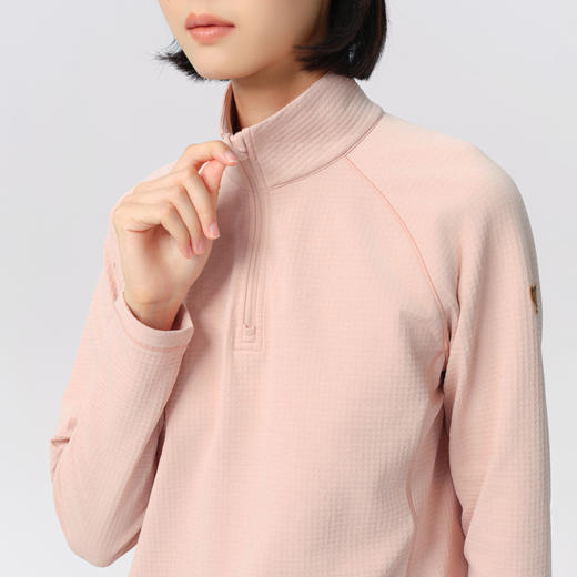 北极狐 女士徒步抓绒衣 2024秋冬户外半高领内搭休闲T恤04242248 商品图3