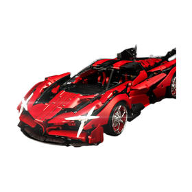 k盒子阿波罗太阳神超级跑车10519高难度成人拼装积木汽车男孩玩具金属红-阿波罗EVO