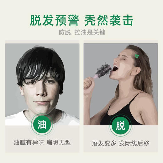 琴叶防脱发控油洗发水（控油清新松木）750ml 商品图2