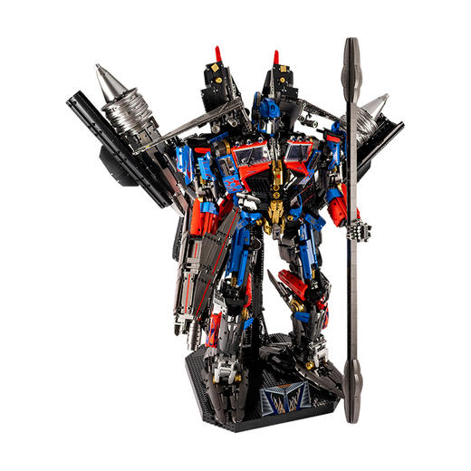 K盒子积木天火擎变形机甲高难度天柱益智拼装模型玩具男朋友礼物擎天柱-天火 78.6*61*100 商品图0