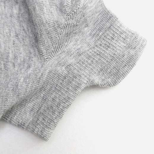 Threegun三枪 裸氨平纹加跟男船袜(1双装)-91347Z031 商品图2