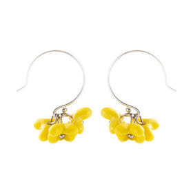 凡华造物秋香925银耳环春夏小众设计陶瓷耳钉高级感百搭气质耳饰秋•香925银耳环