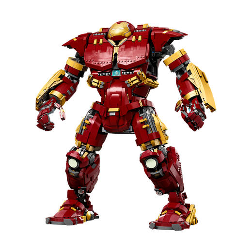 钢铁侠积木反浩克装甲机甲拼装模型K盒子成人大型机器人男孩玩具大反浩克机甲38*18*44 红 商品图0