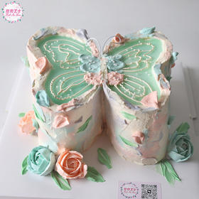 【新款】蜕变新生蝴蝶蛋糕  仙气浪漫又有氛围感~ 请提前一天预订