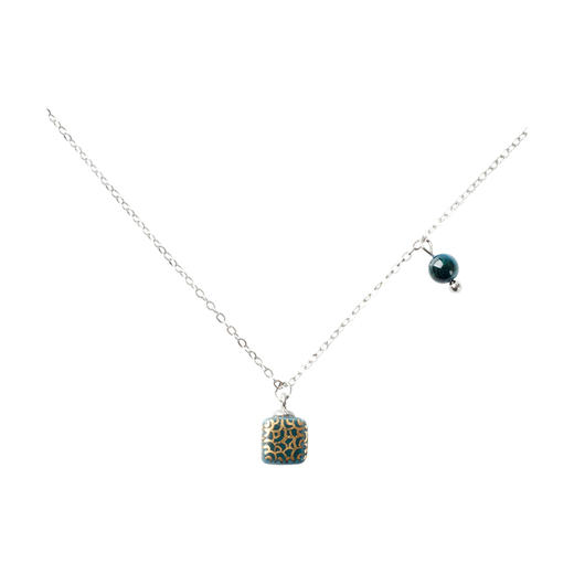 凡华造物 碧波 项链女轻奢小众设计925银锁骨链简约时尚高级感碧波925银吊坠 商品图0