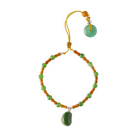 凡华造物果喜手链女小众设计感串珠核桃手串原创轻奢高级百搭手饰