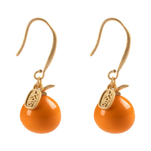 凡华造物大桔大利耳环女小众设计925银耳钉春夏时尚高级耳环大桔大利耳环 商品图0